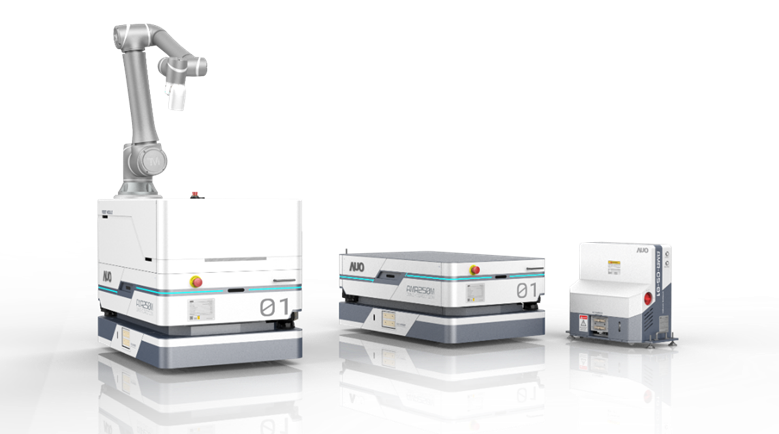 东升国际數位開發的自主式移動機器人（AMR250M），搭配全向輪並結合AI演算法、2D LiDAR、3D攝影機等技術，協助客戶實現產線全自動化